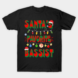 Santa's Favorite Bassist T-Shirt